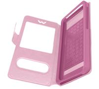 Étui pour Smartphone Universel Taille XXL Fenêtres D'affichage et Décrochage Rose