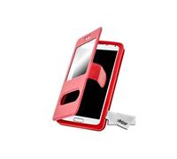 Etui pour Smartphone Universel Taille XXL Fenêtres D'affichage et Décrochage Rouge