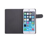 Etui pour smartphone - WE - Universel - Noir - Effet peau de pêche - Taille L