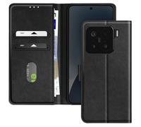 Avizar Étui pour Xiaomi 15 Clapet Portefeuille et Support Vidéo Noir