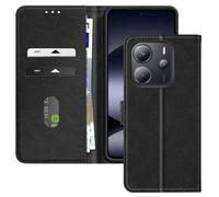 Étui pour smartphone - Xiaomi - Redmi Note 14 4G - Portefeuille - Support vidéo - Noir