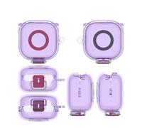 Étui pour Sony LinkBuds Clip WF-LC900, étui de Protection en TPU pour écouteurs, Coque Simple Transparente résistante aux Chocs (Transparent Violet)