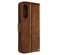 Étui pour Sony Xperia 10 V et 10 VI Portefeuille Fonction Support Marron foncé