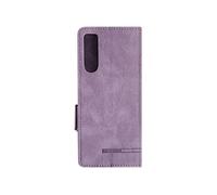 Etui pour Sony Xperia 10 V et 10 VI Portefeuille Fonction Support vidéo Lavande