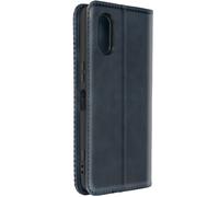 Etui pour Sony Xperia 5 V Clapet Portefeuille Motif Damier Bleu Nuit