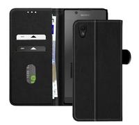Étui pour Sony Xperia L1 Clapet Portefeuille et Support Vidéo Noir