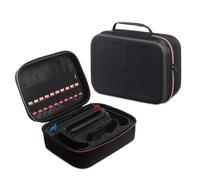 Étui pour Switch 2 | Housse de Protection Rigide en EVA de qualité supérieure avec 20 emplacements Jeux | Coque Transport avec poignées et bandoulière | Sac Rangement étanche pour Console Accessoires