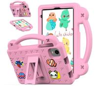 Étui pour tablette Alldocube iPlay 60 Mini Pro 2024/Mini 2/iPlay 50 Mini Pro 8,4" avec poignée et support, joli dessin animé, housse légère en mousse EVA résistante aux chocs, rose