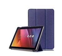 Étui pour tablette Asus ZenPad 10 10.1 Z300 Z301 P023/P01T/P021 - Business Light Luxury Premium Smart PU Leather Cover avec mise en veille/réveil automatique (bleu dak)