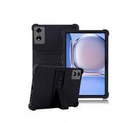 Étui pour tablette Blackview MEGA 3 12,1" - Coque en silicone souple daunke avec support rabattable - Légère aux chocs - Anti-rayures - Protection complète - Noir