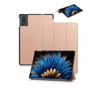 Étui pour tablette Blackview Mega2 / Mega 2 12" - toergy fine - Triple support - Coque de protection rigide étanche aux chocs et à la poussière - Or rose