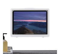 Étui pour tablette de salle de bain | Support mural étanche avec anti | Écran antibrouillard | Support adhésif pour écran tactile pour douche, baignoire, miroir, cuisine murale