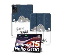 Étui pour tablette Doogee E3 11 pouces, toergy fin, support triple, coque de protection rigide, imperméable, résistant aux chocs et à la poussière, style chat paresseux
