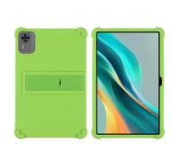 Étui pour tablette DOOGEE Tab U12 12" - En silicone souple résistant aux chocs - Avec support réglable en polycarbonate (vert)
