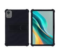 Étui pour tablette DOOGEE Tab U12 12 pouces - Housse de protection en silicone souple anti-chocs avec support réglable en PC (noir)