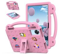 Étui pour tablette DOOGEE U11/DOOGEE U11 Pro 11" 2025, adapté aux enfants, poignée avec support, joli dessin animé, housse légère en mousse EVA résistante aux chocs, rose
