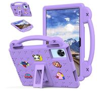 Étui pour tablette DOOGEE U11/DOOGEE U11 Pro 11" 2025, adapté aux enfants, poignée avec support, joli dessin animé, housse légère en mousse EVA résistante aux chocs, violet
