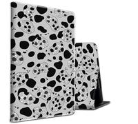 Étui pour tablette Fire 7 (12e génération, version 2022) et tablette Fire 7 pour enfants (12e génération, version 2022) sur le thème guépard scintillant en cuir PU avec support intelligent
