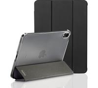 Hama Coque Étui de Protection à Rabat pour Apple iPad Mini 2021, Coque Apple avec Fonction Support et Dos Transparent et Fermeture magnétique Noir