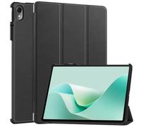 Étui pour tablette HUAWEI MatePad 11.5S 2024 en cuir PU à trois volets, coque arrière rigide avec support pour Huawei MatePad 11.5 2024 Smart Cover avec mise en veille/réveil automatique (noir)