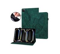 Etui pour tablette iPad Pro 13 (2024) Butterfly Design Premium Cuir Anti-Fall Protection Tablet Cover avec emplacements de carte et fonction du
