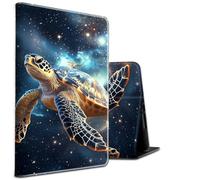 Étui pour tablette Kindle Fire HD 8 (8e/7e/6e génération, version 2018/2017/2016) en cuir PU résistant aux chocs avec fonction veille/réveil automatique, tortue de mer qui s'envole