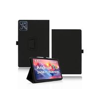 Étui pour tablette KINGRID W90/KINGRID T90 11 pouces, yystao PU Cuir Housse de Protection Compatible avec KINGRID W90/KINGRID T90 - Dragonne, Design texturé de la peau entièrement enveloppante, noir