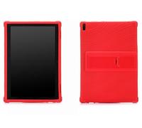 Étui pour tablette Lenovo Tab 4 10 TB-X304/Tab4 10 Plus TB-X704, étui pour tablette Lenovo Tab 4 10 / Tab4 10 Plus TB-X704, housse réglable en silicone souple avec support PC (rouge)