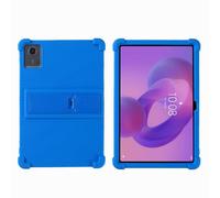 Étui pour tablette Lenovo Tab K11 Gen 2 TB-336ZU 11" 2025 - Adapté aux enfants - Housse de protection en silicone souple résistant aux chocs avec support réglable en PC (bleu foncé)