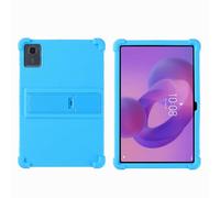 Étui pour tablette Lenovo Tab K11 Gen 2 TB-336ZU 11" 2025 - Convient aux enfants - Coque de protection en silicone souple résistant aux chocs avec support réglable en PC (bleu ciel)