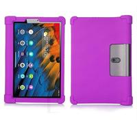 Étui pour tablette Lenovo Yoga Smart Tab YT-X705F 10,1", étui pour tablette Lenovo Yoga Smart Tab, housse en silicone souple réglable avec support PC - Violet