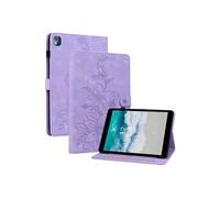Etui FOXDOCK pour tablette Nokia T10 coque en TPU souple et durable avec support réglable, emplacements pour cartes et rainures antidérapantes-Violet