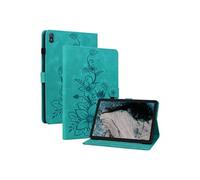 Étui FOXDOCK pour tablette Nokia T20 coque en TPU souple et durable avec support réglable, emplacements pour cartes et rainures antidérapantes-Vert Vert