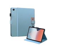 Etui FOXDOCK pour tablette OPPO Pad Air résistant aux chocs, protection intégrale, support multi-angles réglable, coque magnétique en TPU-Bleu