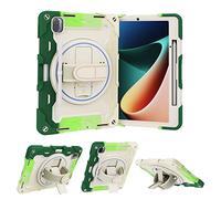 Étui pour tablette PC compatible avec les enfants compatible avec Xiaomi Mi Pad 5 / MiPad 5 Pro 11 pouces 2021, support élastique multi-angle + dragonne rotative réglable à 360°