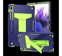 Étui pour tablette PC compatible avec Samsung Galaxy Tab S8 Plus/S7 Plus 12,4" SM-X800/X806 SM-T970/T975/T976, avec béquille et trois couches hybride