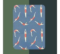 Étui pour tablette pour Amazon Kindle Paperwhite 1 2 3, Kindle Paperwhite 5e/6e/7e génération, joli, mignon et confortable, housse à rabat en cuir/pose de natation bleue, couleur, Kindle Paperwh