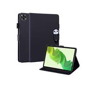 Étui FOXDOCK pour tablette Realme Pad 2 résistant aux chocs, protection intégrale, support multi-angles réglable, coque magnétique en TPU-Noir Noir