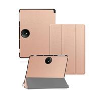 Étui pour tablette TCL NXTPAPER 11 plus 11,5" - toergy fine - Triple support - Étui de protection rigide - Imperméable, résistant aux chocs et à la poussière - Or rose