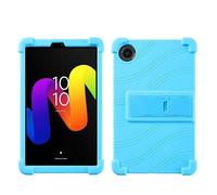 Étui pour tablette TCL Tab 8 Gen 2 modèle 8188X1 8,7" avec béquille en PC, silicone souple, lavable, coin épais résistant aux chocs, bleu ciel