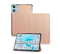 Étui pour tablette TECLAST P50 AI 11" Android 15 - toergy fine - Triple coque de protection rigide - Imperméable, résistante aux chocs et à la poussière - Or rose