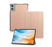 Étui pour tablette Teclast T50 plus 2025 11" - toergy fine - Triple support - Étui de protection rigide - Imperméable, résistant aux chocs et à la poussière - Or rose