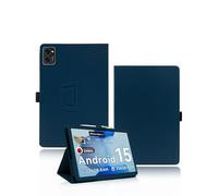 Étui pour tablette VekfulPC T20 10 pouces, yystao PU Cuir Housse de Protection Compatible avec VekfulPC Tablette T20 - Dragonne, Design Texture Peau Couverture Complète, Bleu