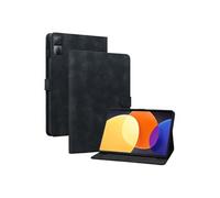 Étui FOXDOCK pour tablette Xiaomi Redmi Pad coque en TPU souple et durable avec support réglable, emplacements pour cartes et rainures antidérapantes-Noir Noir