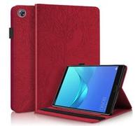 Étui pour tablette ZURSANA Huawei MediaPad M5 10 Pro 10.8 inch avec porte-stylo, support réglable et protection antichoc-Rouge Rouge