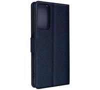 Etui pour TCL 40R 5G et TCL 40 XE porte-carte support vidéo double languette Bleu Nuit