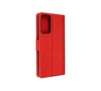 Etui pour TCL 40R 5G et 40 XE porte-carte support vidéo double languette Rouge