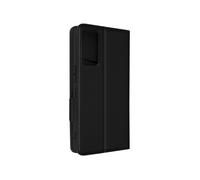 Etui pour TCL 40R 5G et 40 XE Portefeuille Support Vidéo Aspect Cuir Grainé Noir