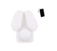 Etui Pour TCL 505 4G Belle PlushRabbit PlushCase Rabbit FurProtection Automne Et Hiver Blanc