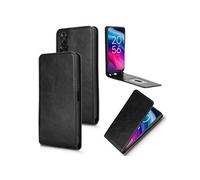 Etui pour TCL 505 4G magnétique, antichoc, avec aimant puissant intégré, coque intérieure ultra-souple en PU et porte-cartes Compatible avec TCL 505